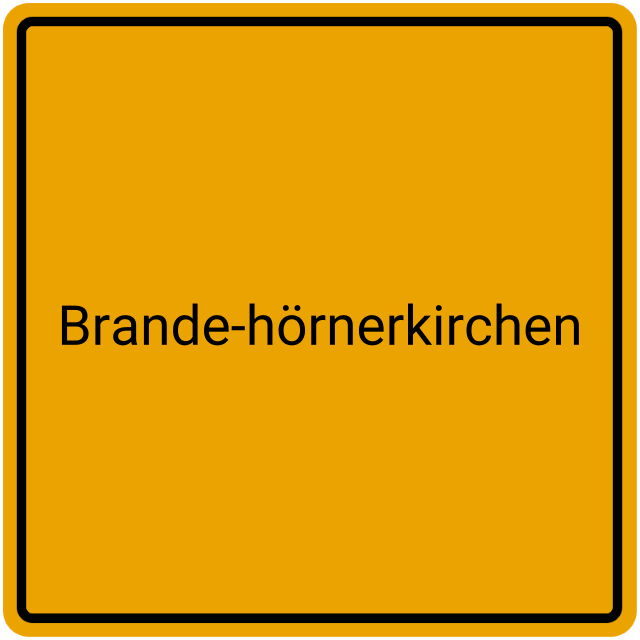 Meldebestätigung Brande-Hörnerkirchen