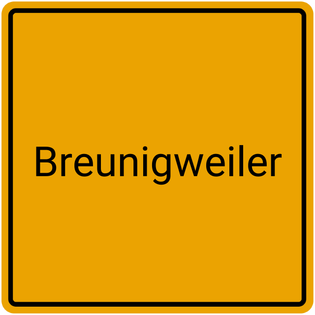 Meldebestätigung Breunigweiler