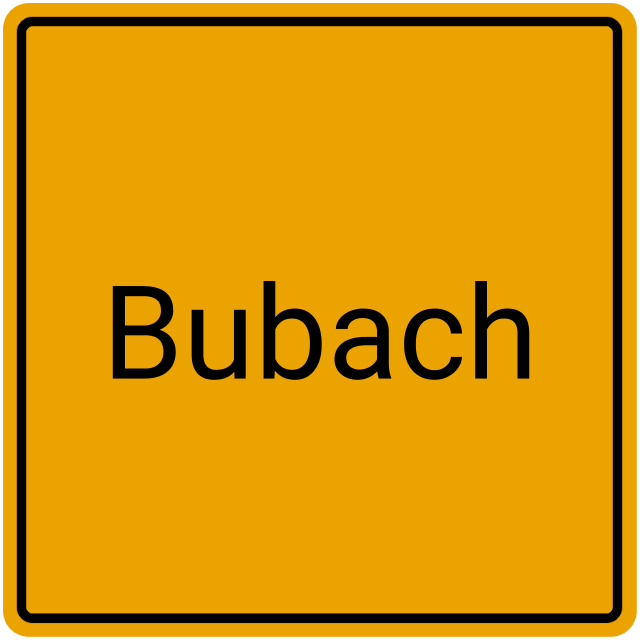 Meldebestätigung Bubach