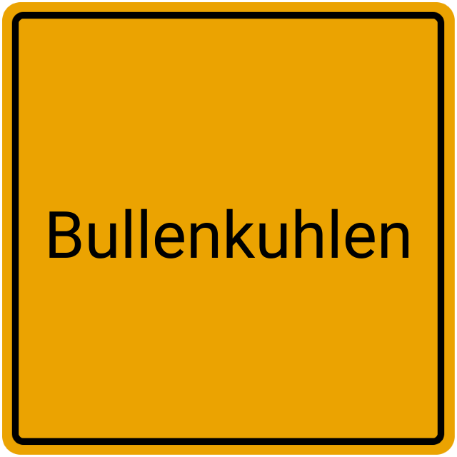 Meldebestätigung Bullenkuhlen