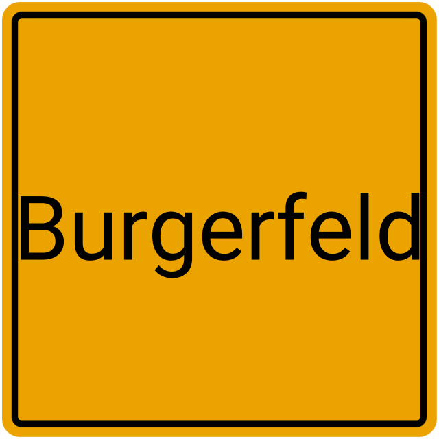 Meldebestätigung Burgerfeld
