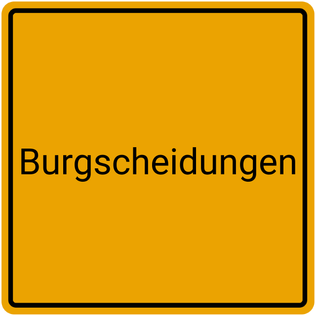 Meldebestätigung Burgscheidungen