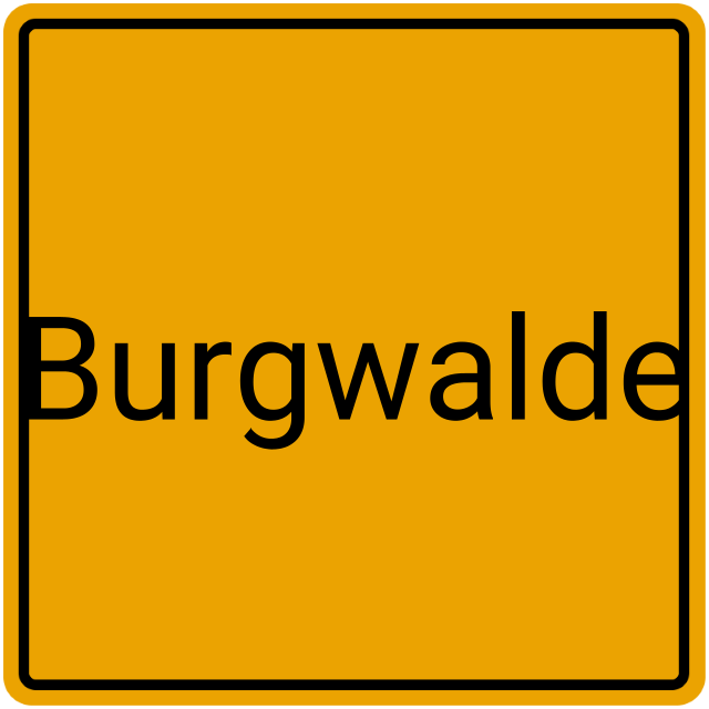 Meldebestätigung Burgwalde