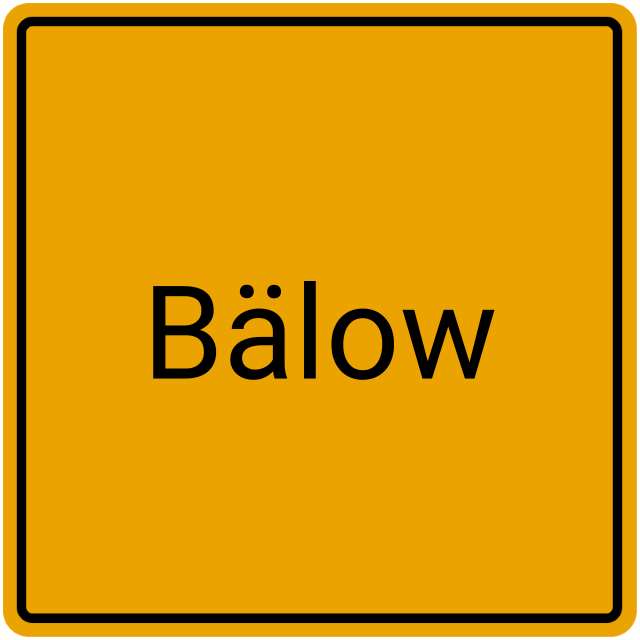 Meldebestätigung Bälow