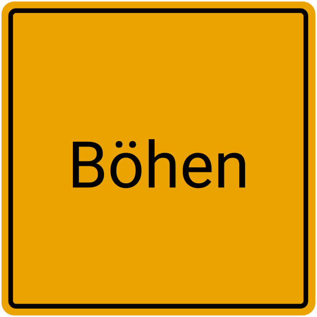 Meldebestätigung Böhen