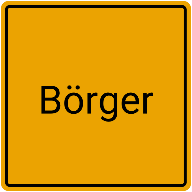 Meldebestätigung Börger