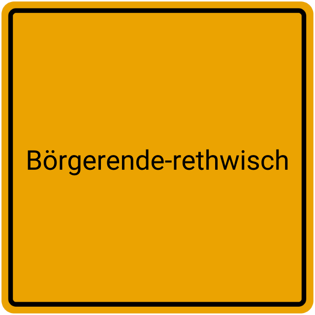 Meldebestätigung Börgerende-Rethwisch