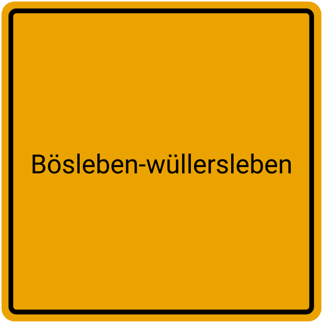 Meldebestätigung Bösleben-Wüllersleben