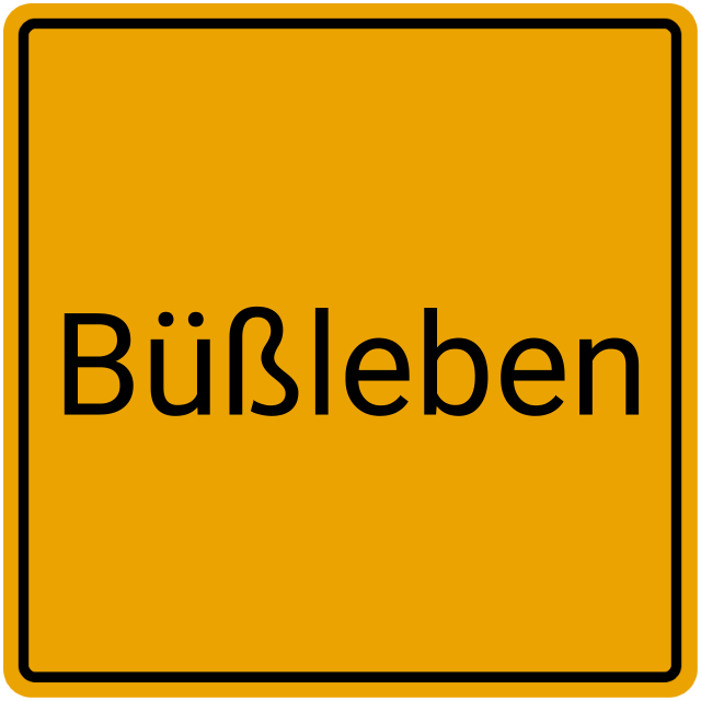 Meldebestätigung Büßleben