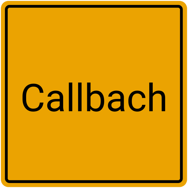 Meldebestätigung Callbach