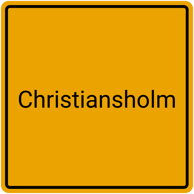 Meldebestätigung Christiansholm