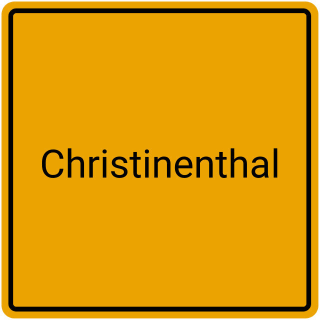 Meldebestätigung Christinenthal