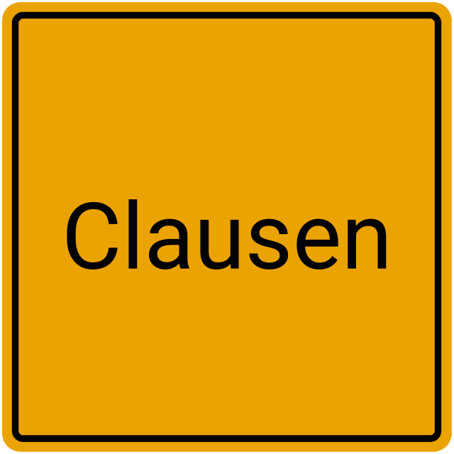 Meldebestätigung Clausen