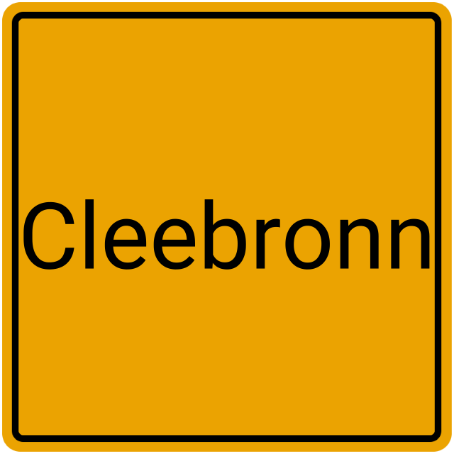 Meldebestätigung Cleebronn