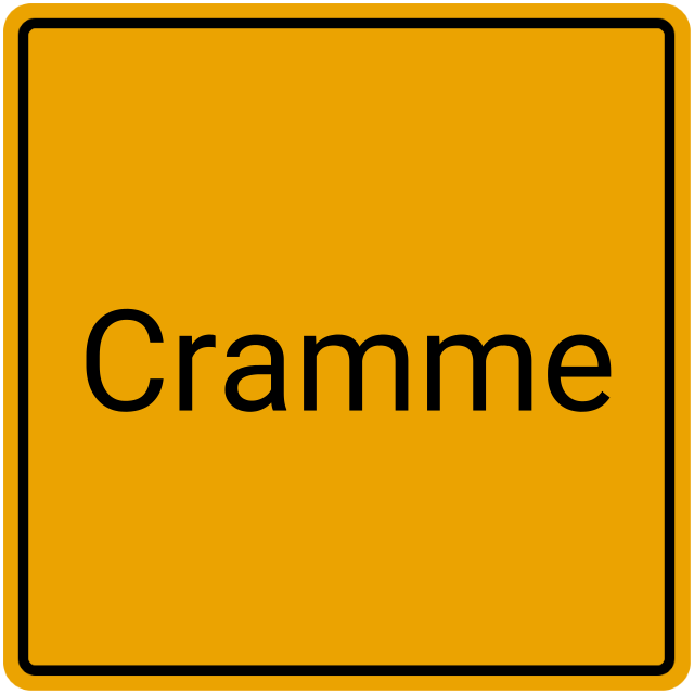 Meldebestätigung Cramme