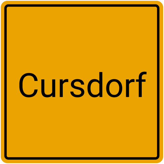 Meldebestätigung Cursdorf