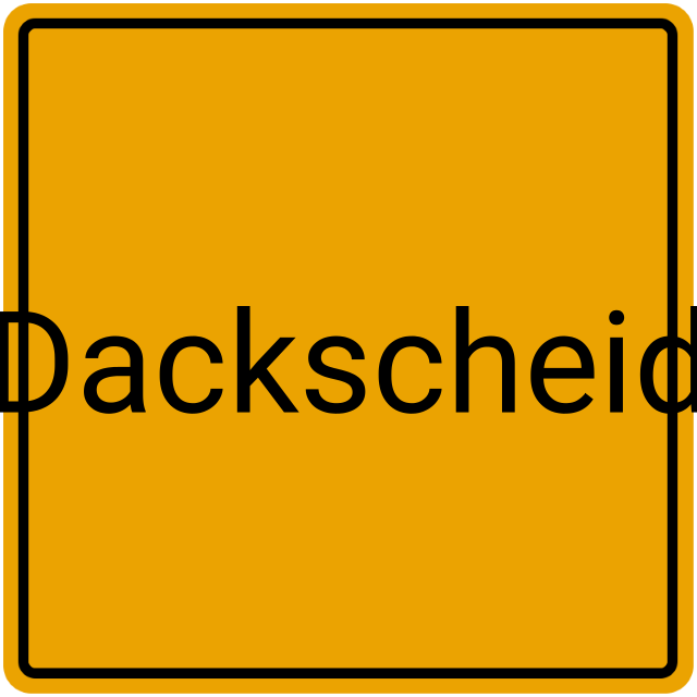 Meldebestätigung Dackscheid