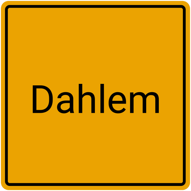 Meldebestätigung Dahlem