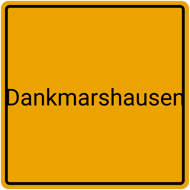 Meldebestätigung Dankmarshausen