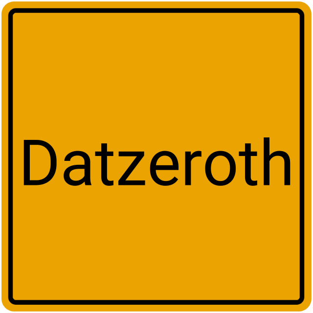 Meldebestätigung Datzeroth