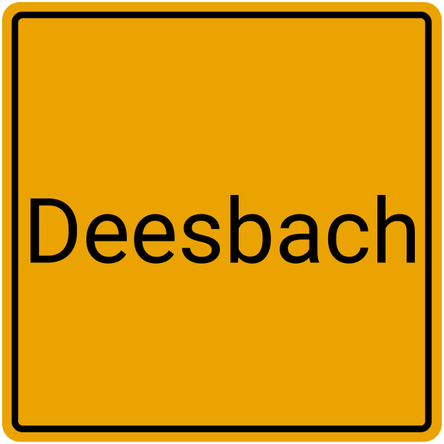 Meldebestätigung Deesbach