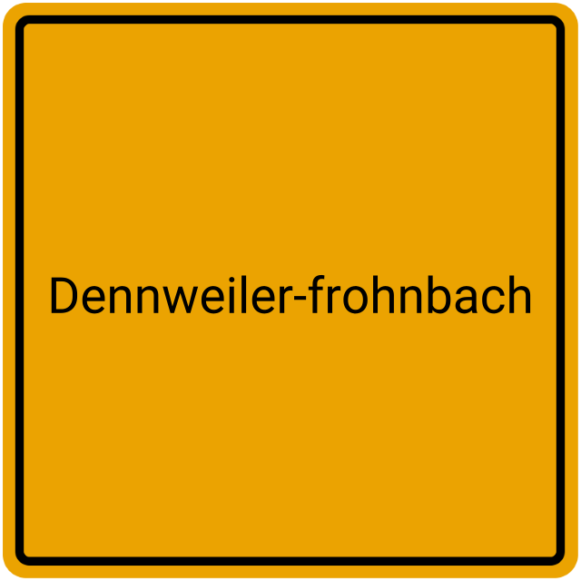 Meldebestätigung Dennweiler-Frohnbach