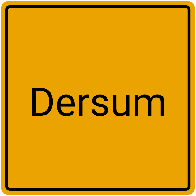 Meldebestätigung Dersum