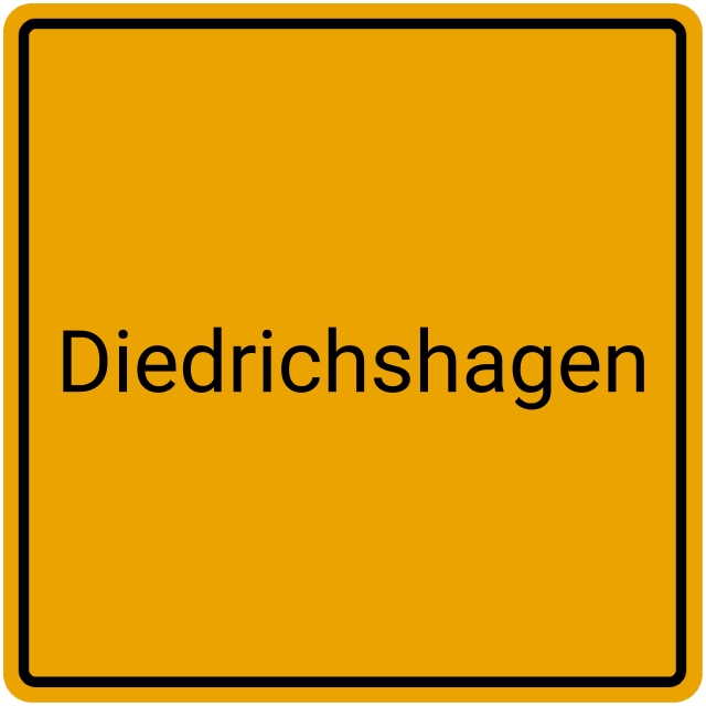 Meldebestätigung Diedrichshagen