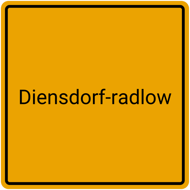 Meldebestätigung Diensdorf-Radlow