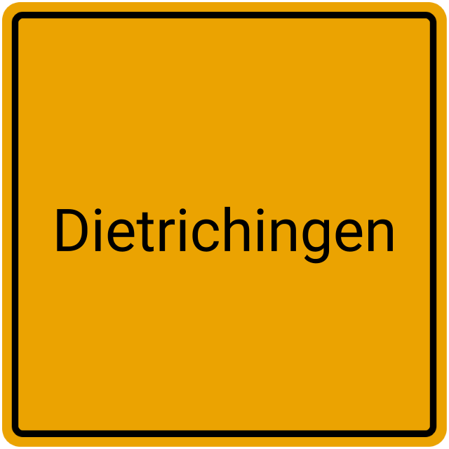 Meldebestätigung Dietrichingen
