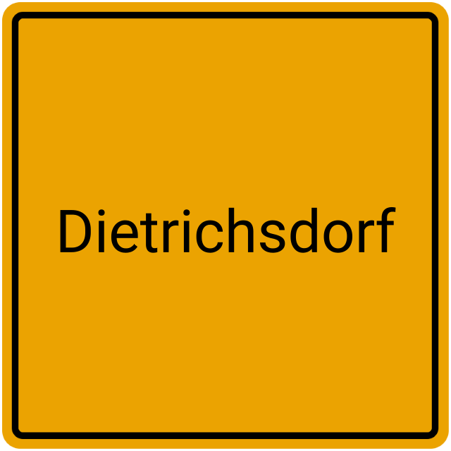 Meldebestätigung Dietrichsdorf