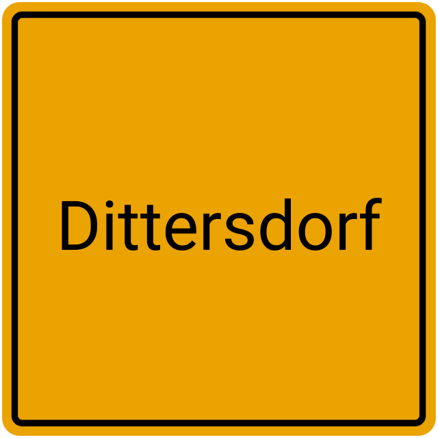 Meldebestätigung Dittersdorf
