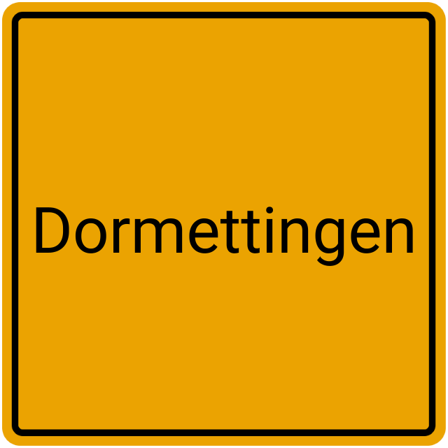 Meldebestätigung Dormettingen