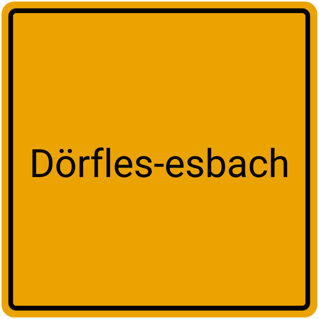 Meldebestätigung Dörfles-Esbach