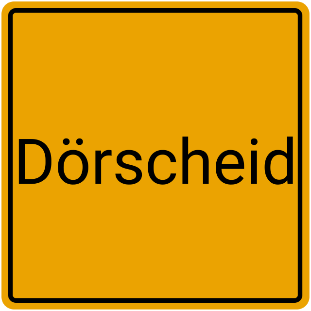 Meldebestätigung Dörscheid