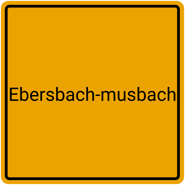 Meldebestätigung Ebersbach-Musbach