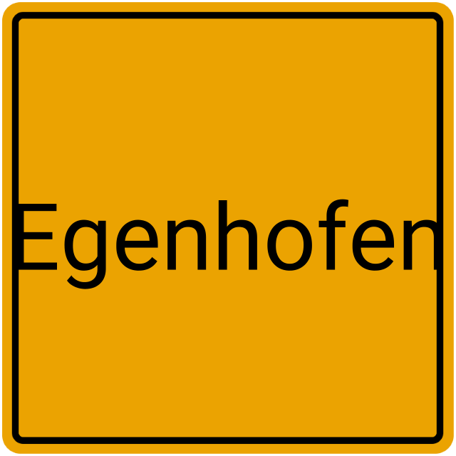 Meldebestätigung Egenhofen