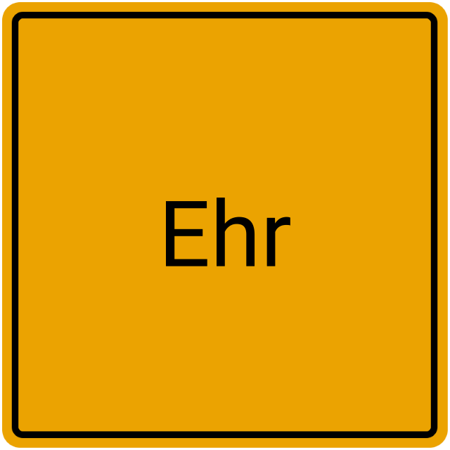 Meldebestätigung Ehr