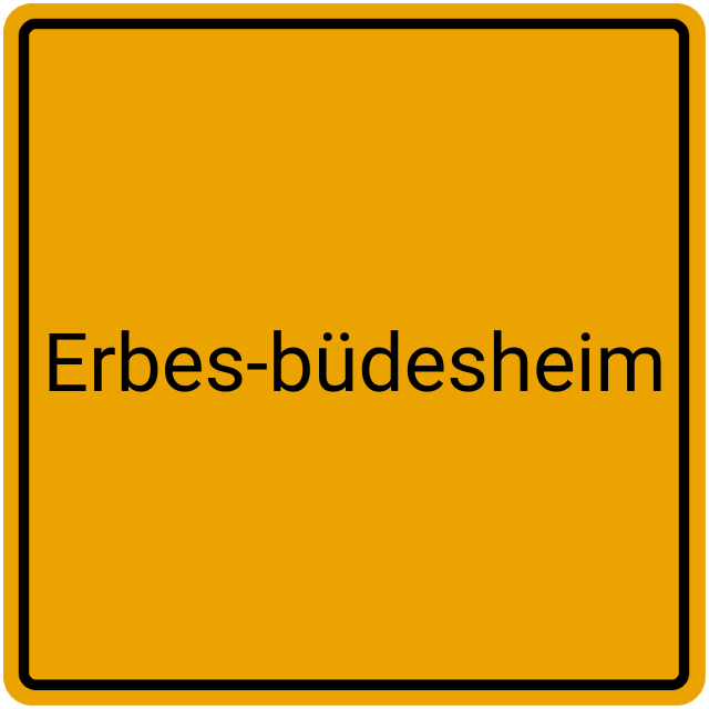 Meldebestätigung Erbes-Büdesheim