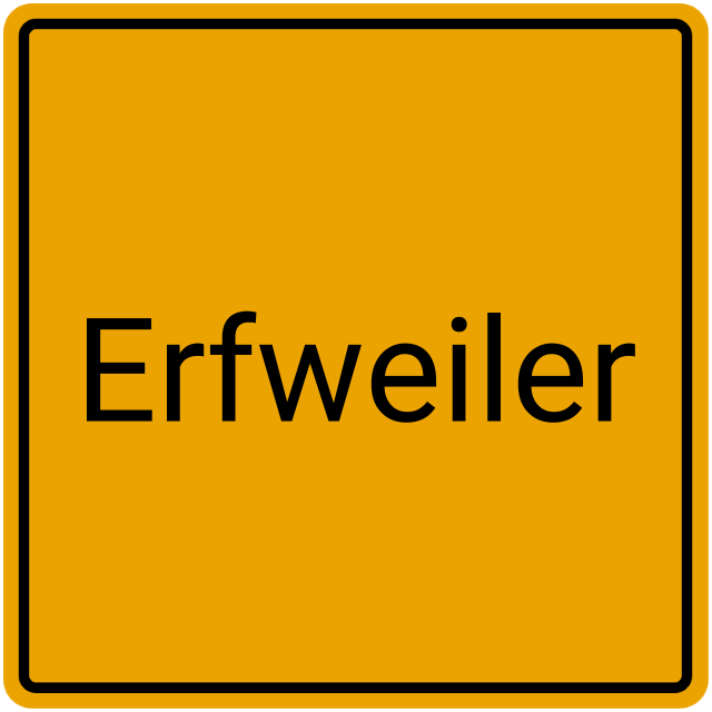 Meldebestätigung Erfweiler