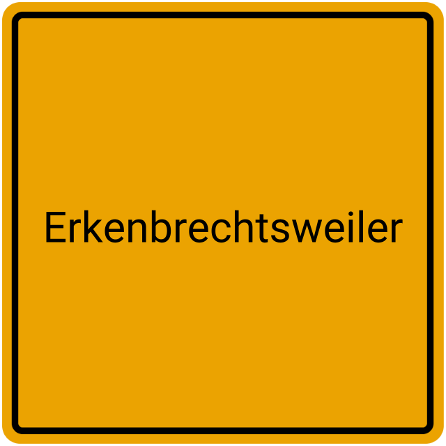 Meldebestätigung Erkenbrechtsweiler