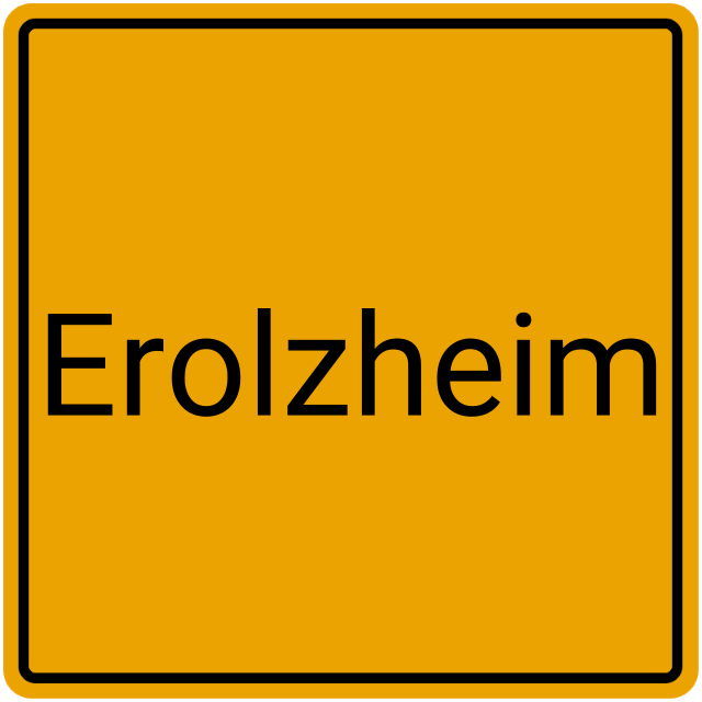 Meldebestätigung Erolzheim