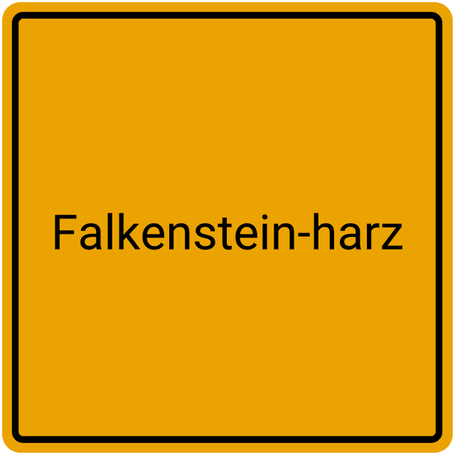 Meldebestätigung Falkenstein-Harz