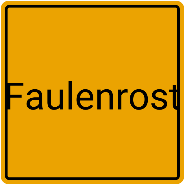 Meldebestätigung Faulenrost