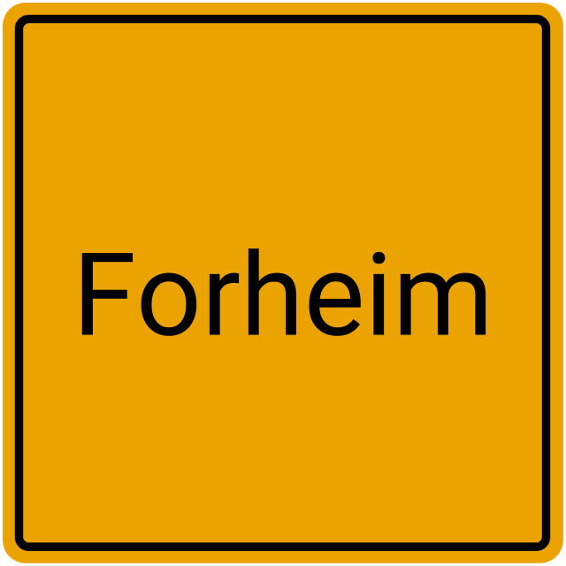 Meldebestätigung Forheim