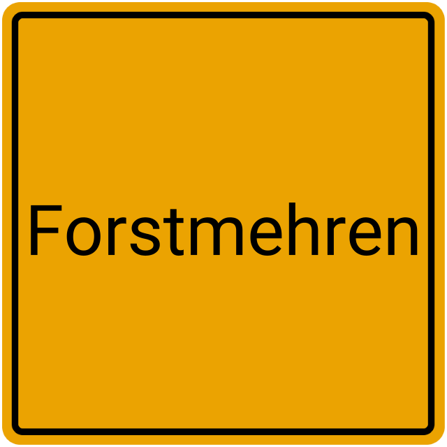 Meldebestätigung Forstmehren