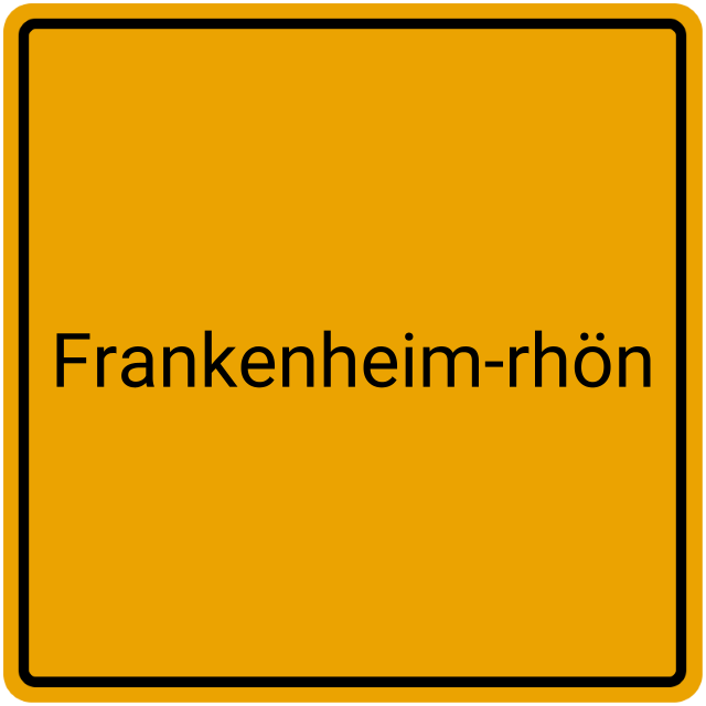 Meldebestätigung Frankenheim-Rhön