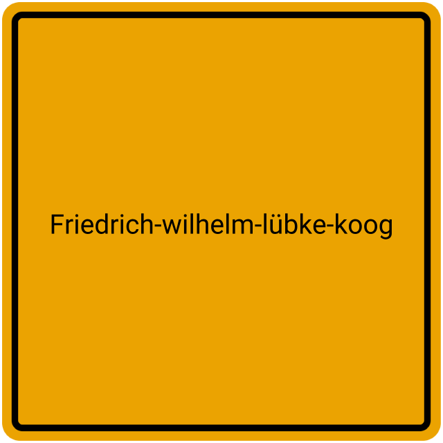 Meldebestätigung Friedrich-Wilhelm-Lübke-Koog