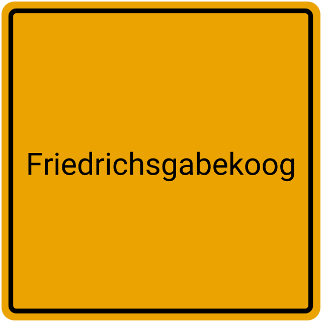 Meldebestätigung Friedrichsgabekoog