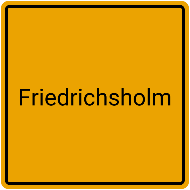 Meldebestätigung Friedrichsholm